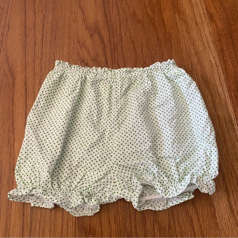 So La Vita Gingham Baby Dress with Matching Polka Dot Bloomer